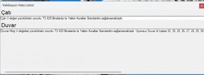TS-825 ISI YALITIM KURALLARI STANDARDINI SAĞLAMAMAKTADIR HATASI
